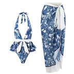 2023 New Arrival Push Up Women Bikini Set Floral Printed Ruffle Bikinis Strappy Bandage Swimwear Brazilian Biquini Bathing Suit SS69