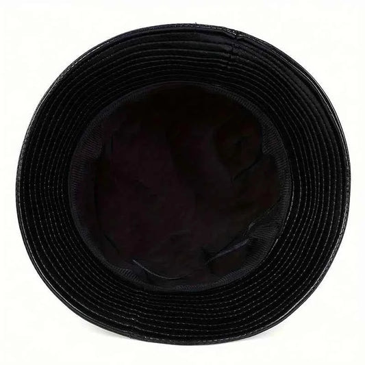 winter Fashion bucket hat Artificial leather windproof warm bucket hats men women wild tide cap Panama fisherman caps gorras