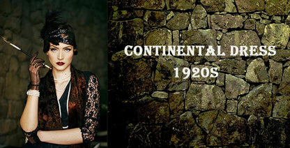 1920s Gatsby Dress 20s Flapper Girl Fancy Retro Sleeveless Sequins Embroidered Tassels Party Dress With Fan Necklace Accessories SS69