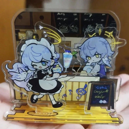 Game Honkai Star Rail Robin Sunday Cosplay Acrylic Figure Stand Kawaii Coffee Shop Standing Plate Ornament Accessories Prop SS69