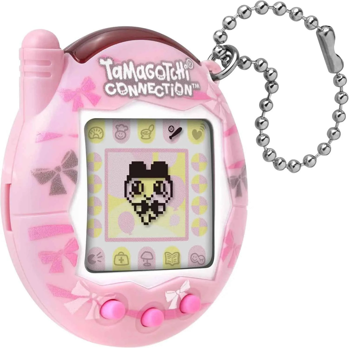 Bandai Tamagotchi Connection V3 Electronic Pet (Linked Ver.) - Elegant Bow/Blue Bubble New