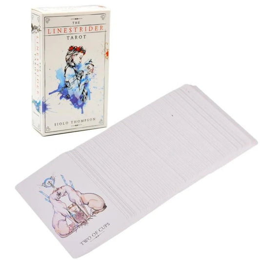 78 Cards Deck The Linestrider Tarot Full English Oracle Mysterious Divination Fate Family Party Board Game Card SS69