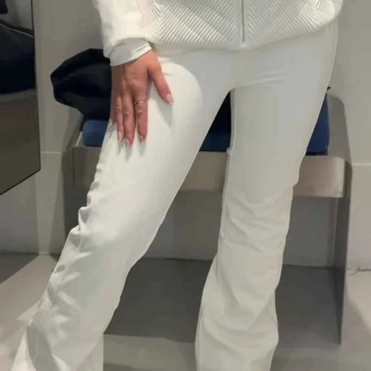 Fashion Solid Warm Ski Suit Women's Hood Fur Trim Full Sleeves Belt Coats High Waist Pants 2025 Winter Lady Windproof Tracksuit