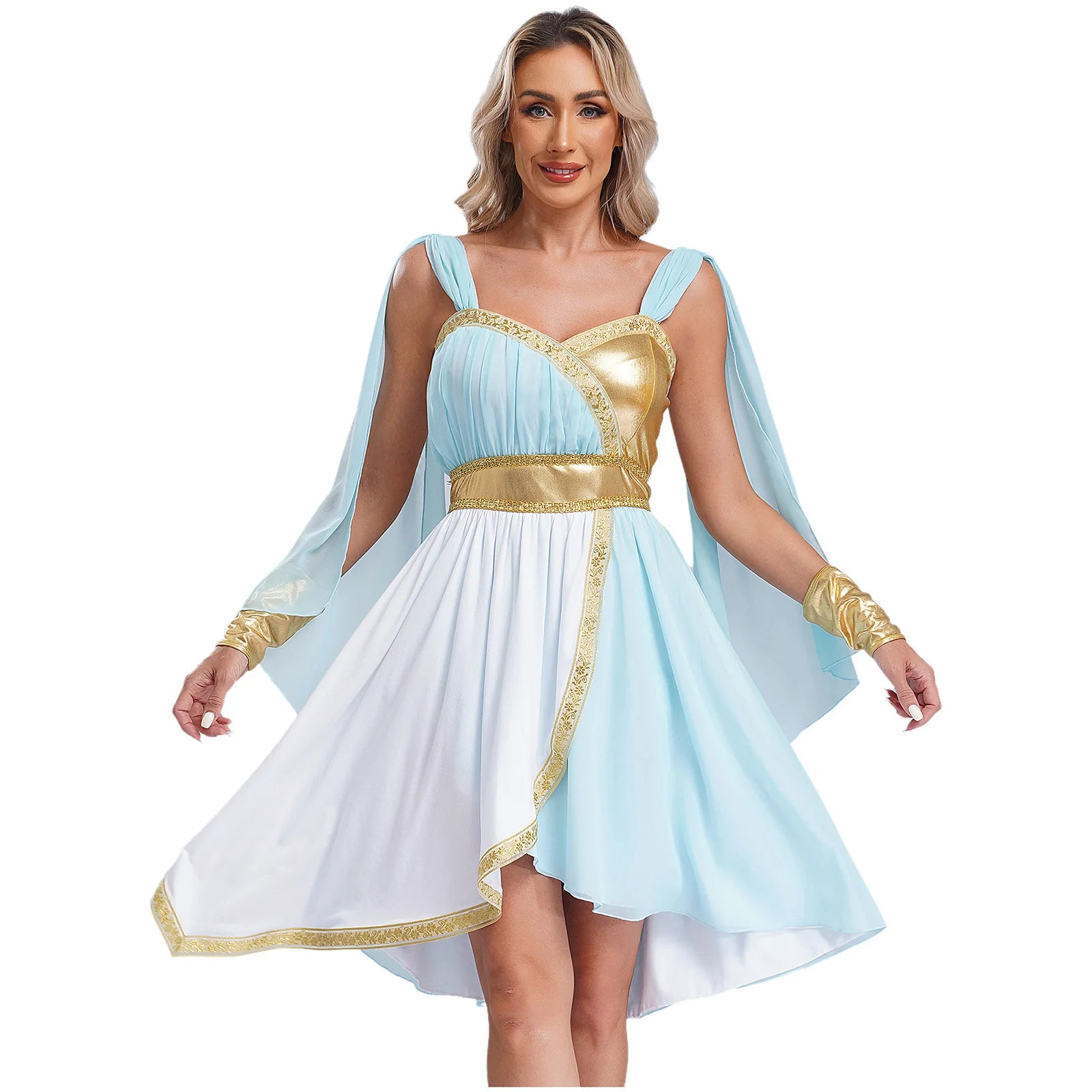 Women's Ancient Greek Goddess Chiffon Cosplay Dress