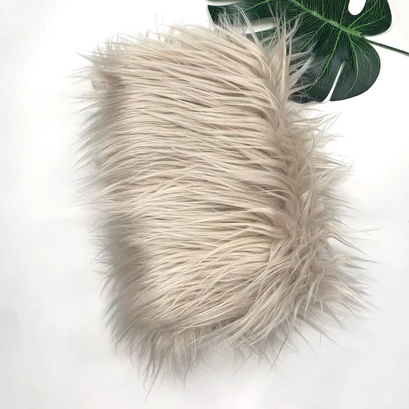 Faux Fur Fabric 8cm Long Pile Cosplay Patchwork Sheet
