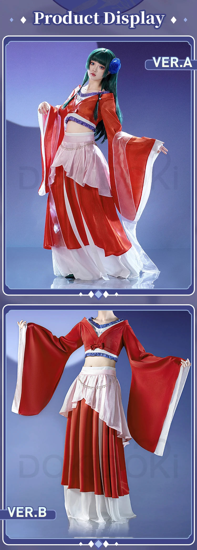 DokiDoki The Apothecary Diaries Maomao Cosplay Costume Women's Dress Set