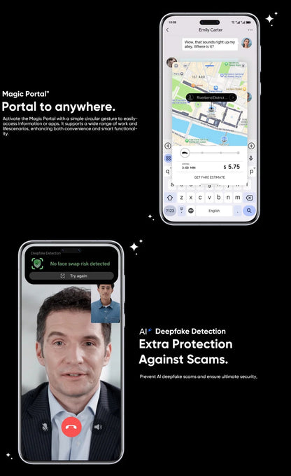 HONOR Magic7 Pro Global Version 5G AI Smartphone Snapdragon 8 Elite 6.8''120Hz OLED Screen 200MP Cameras 100W Charge Magic 7 Pro SS69