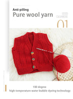 100% Merino Wool Yarn 500g Fine Count Anti-Static for Knitting