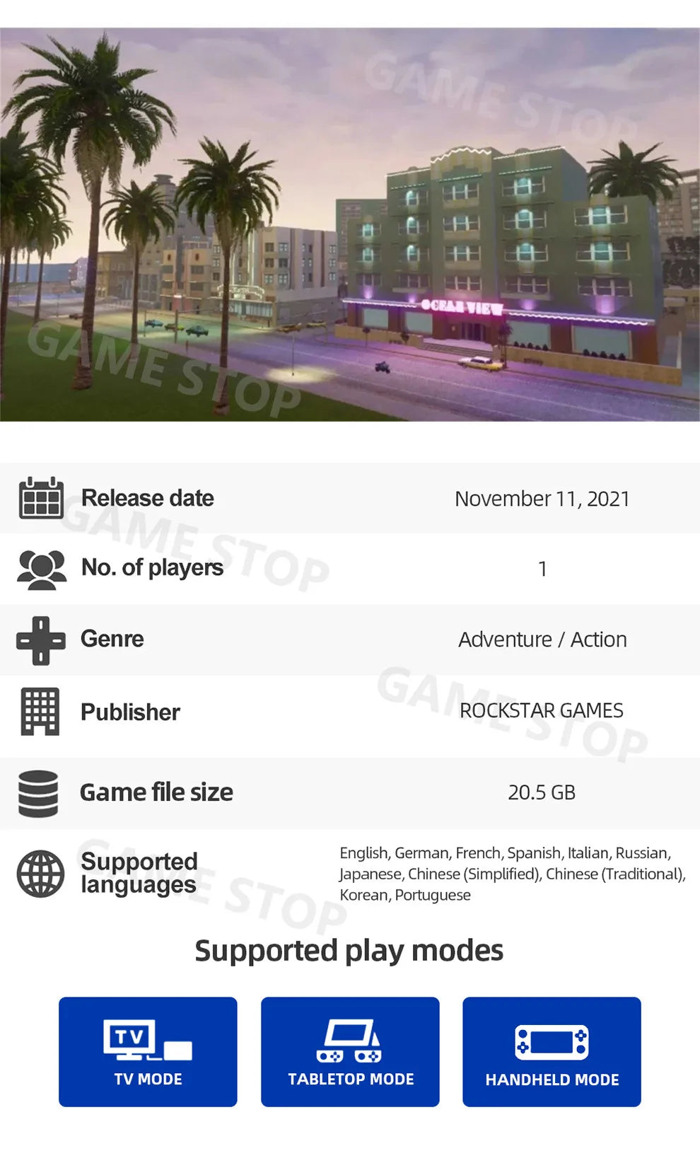 Grand Theft Auto GTA Nintendo Switch Game Deals The Trilogy Definitive Edition Original Physical Game Card for Switch OLED Lite SS69