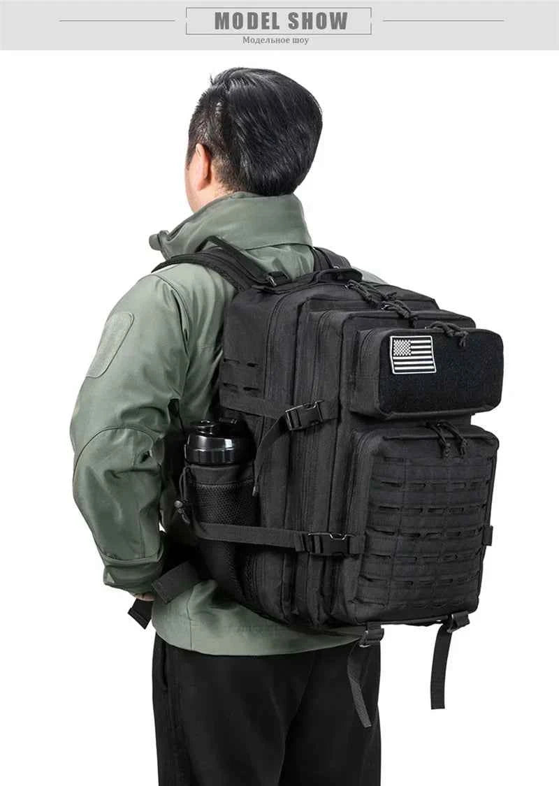 25L/45L Men's and Women's Tactical Backpacks , Outdoor Activities, Small School Backpacks with Water Bottle Holder