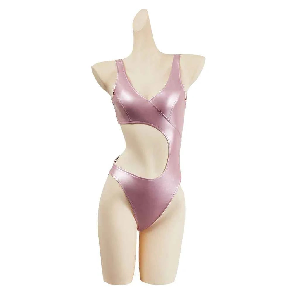 Sue Cosplay Sweater Costume The Movie Substance Women Pink Coat Jacket Dress Up Halloween Carnival Party Swimsuit Suit