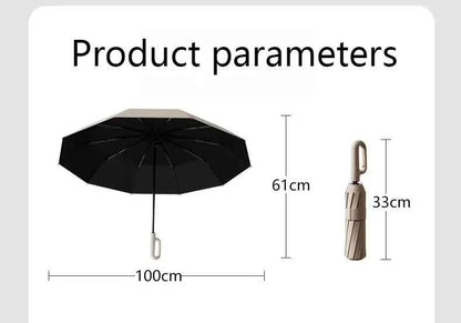 Automatic Umbrella for Men Women Fully Opened Ring Buckle Design 20 Ribs Extra Large Folding Strong Sunshade Double Umbrella