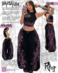 Equinox Flower Japanese Leisure Pants Manga Printing Men Women Slacks Trousers Y2K Gothic Wide Pants