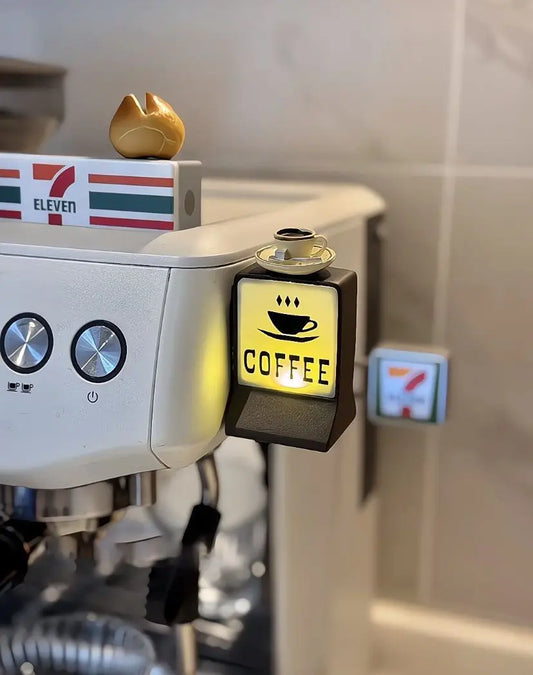 Creative Mini Refrigerator Sticker Convenience Store Magnetic Light Box Display Board with Luminous Light Box Model Ornament