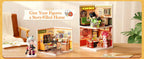 Rolife Night Out Food Stall DIY Modern Miniature House Themed Restaurant Assembly Model Kit For Model Enthusiasts Kids Adults