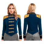 Women Circus Ringmaster Costume Showman Majorette Tassel Tailcoat Jacket Halloween Carnival Lion Tamer Cosplay Costumes