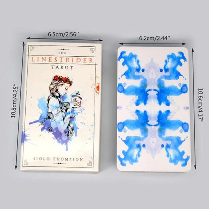 78 Cards Deck The Linestrider Tarot Full English Oracle Mysterious Divination Fate Family Party Board Game Card SS69