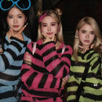 New Women's Punk Gothic Oversized Pullover Sweater Striped Hollow out Cool Harajuku Aesthetics Spring Autumn
