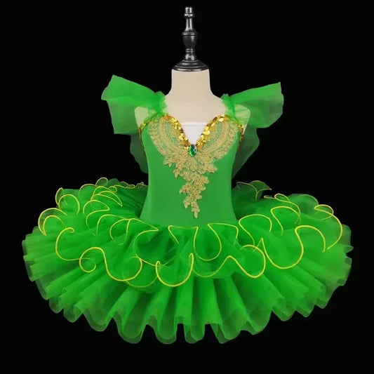 SS69 Girls Sleeveless V-Neck Tiered Mesh Tutu Dress Summer Ball Gown 4-6Y