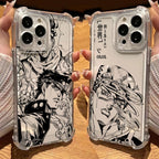 Black Anime JoJo's Bizarre Adventure Phone Case For Samsung A56 A26 A33 A54 A52 A51 A13 A73 A55 A53 A36 A35 A34 A32 A25 A24 A23