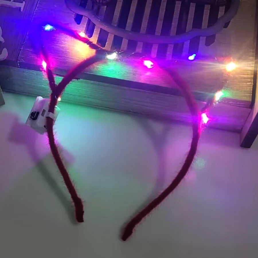 LED Glow Cat & Bunny Ear Headbands - 10/20/30 Pcs