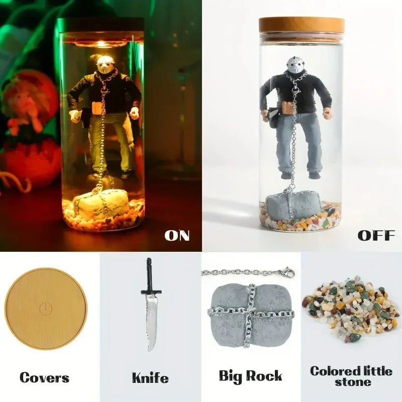 ZHUANGHUANC Alien Resin LED Lamp | Extraterrestrial Desk Decor
