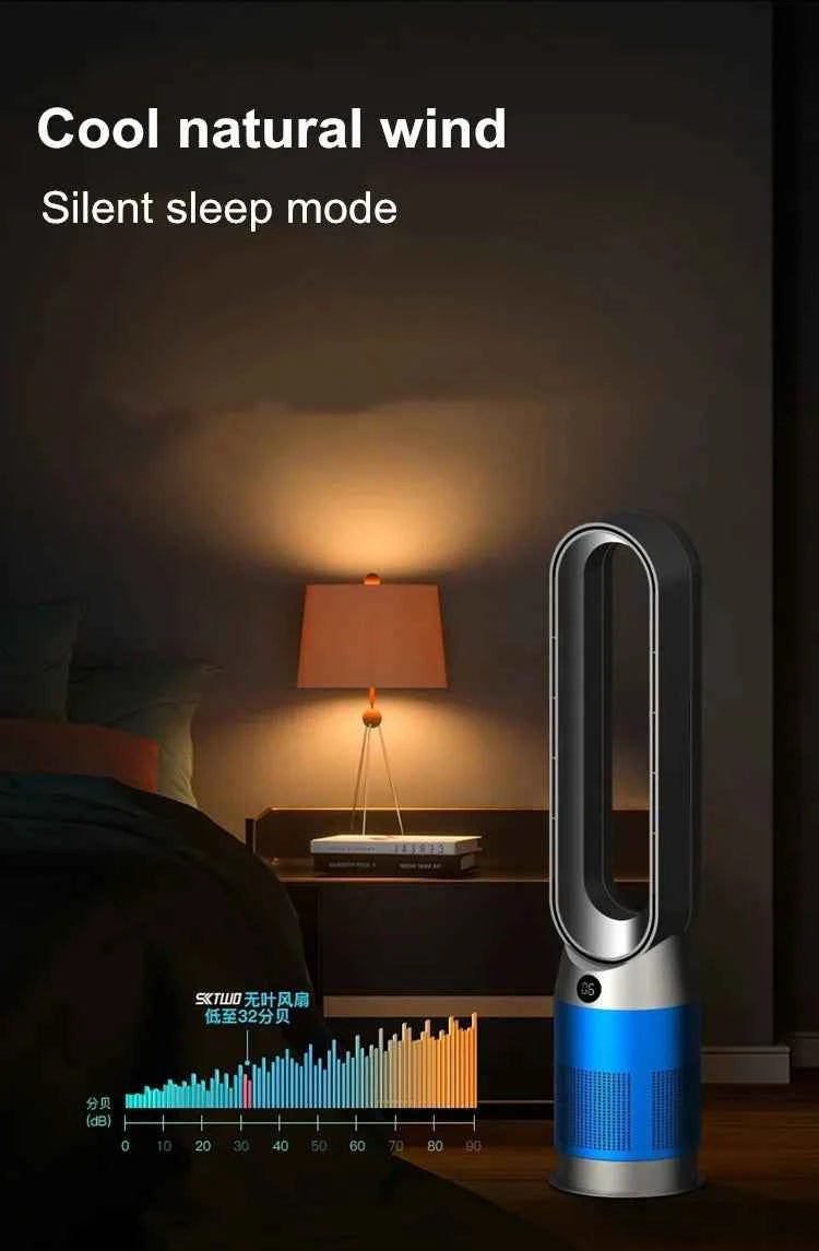 42 Inch 220V Bladeless Fan Dual-Purpose Cooling And Heating Home Silent Heater Quick Air Circulation And Purification Tower