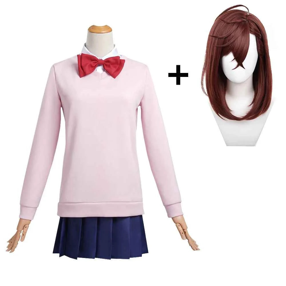 Anime Dandadan Okarun Ken Takakura Cosplay Costume Aira Shiratori Momo Ayase Cosplay Costume Wig School Uniform for Women adult