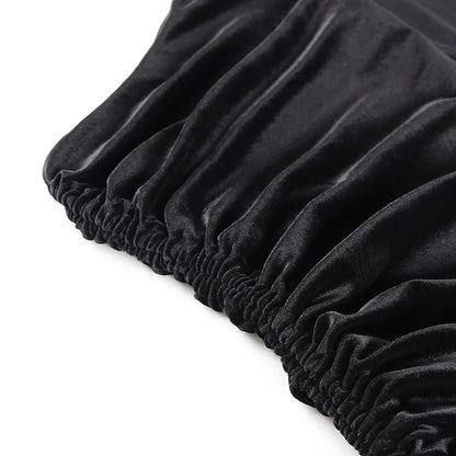 2025 New Plus Size 9XL 8XL 7XL One Shoulder Velvet Lace Up Party Bodycon Women Dresses Vestidos XXXXXL SS69