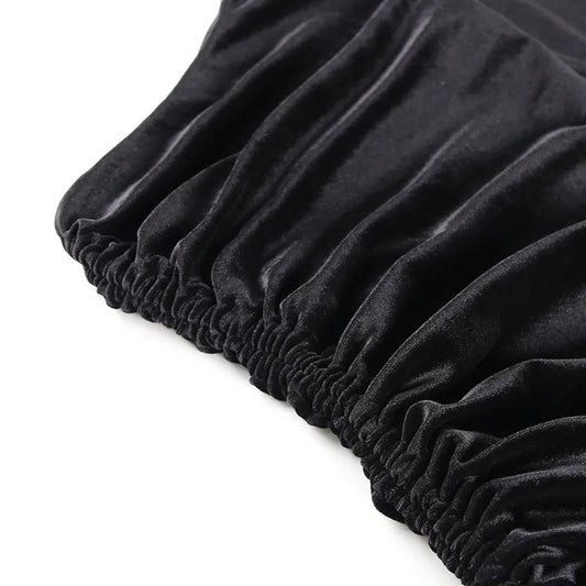 2025 New Plus Size 9XL 8XL 7XL One Shoulder Velvet Lace Up Party Bodycon Women Dresses Vestidos XXXXXL SS69