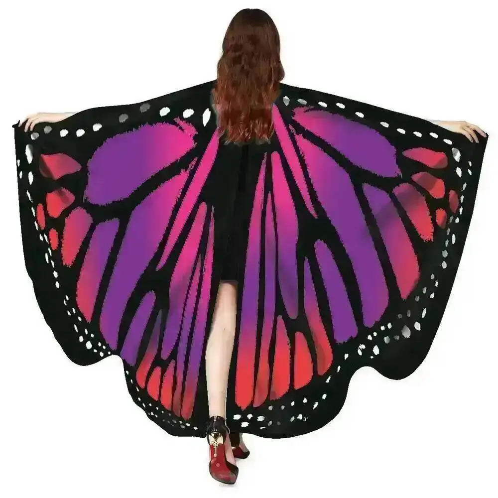 Adult Butterfly Wings Cape for Women Cosplay Costume