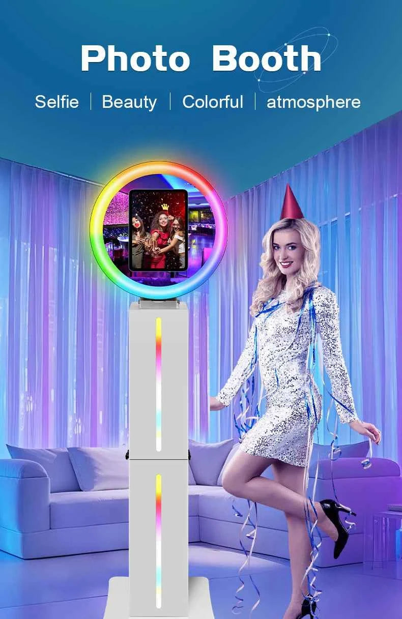 Photo Booth Machines Wedding For iPad 10.5'' 11'' 12.9'' 13'' 12.3'' ipad Photobooth with 2 Panels 9.7 Selfie Photo Booth