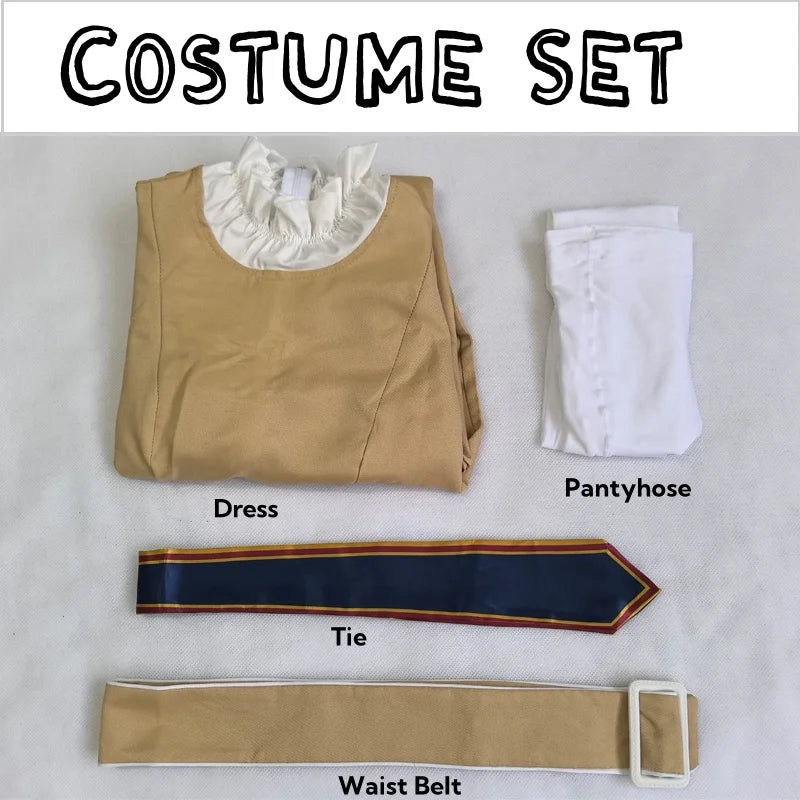 M3GAN 2.0 Megan Cosplay Costume Dress Girls Women Megan Costume Popular Clothes Brown Uniform Dress Set for Adult Comic Con SS69