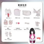 Genshin Impact Columbina Cosplay Costume Full Set Polyester Uniform