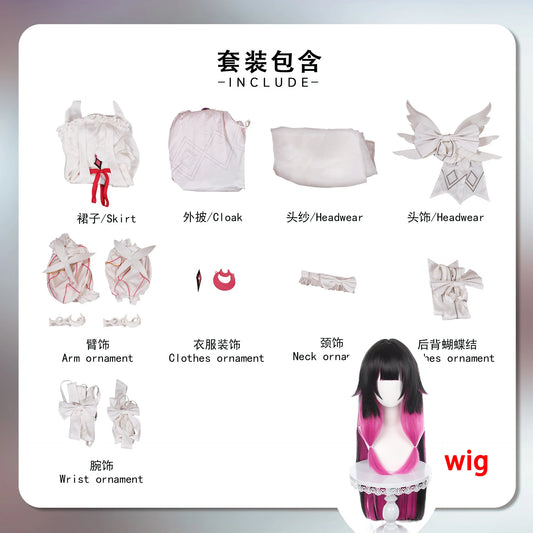 Genshin Impact Columbina Cosplay Costume Full Set SS69 Polyester Uniform