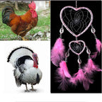 Indian Pink Purple Feather Dreamcatcher Love Wall Hanging Room Decor Handmade Aesthetic Retro Dream Catcher Wind Chime Ornament