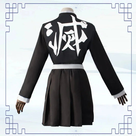 Anime Kanroji Mitsuri Cosplay Costume Kimono Haori Dress Wig Clothes Halloween Costume for Adult Children SS69