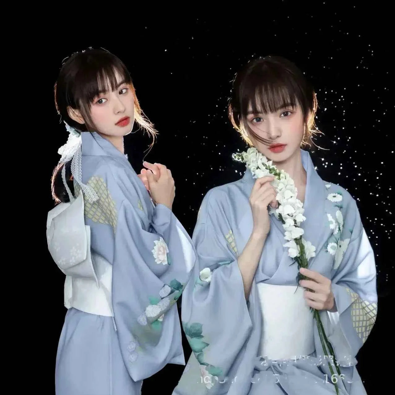 Fashion Photography Clothes Party Dress Japanese Kimono Cosplay Yukata Women Clothing Traditional Ethnic Style Streetwear Stage
