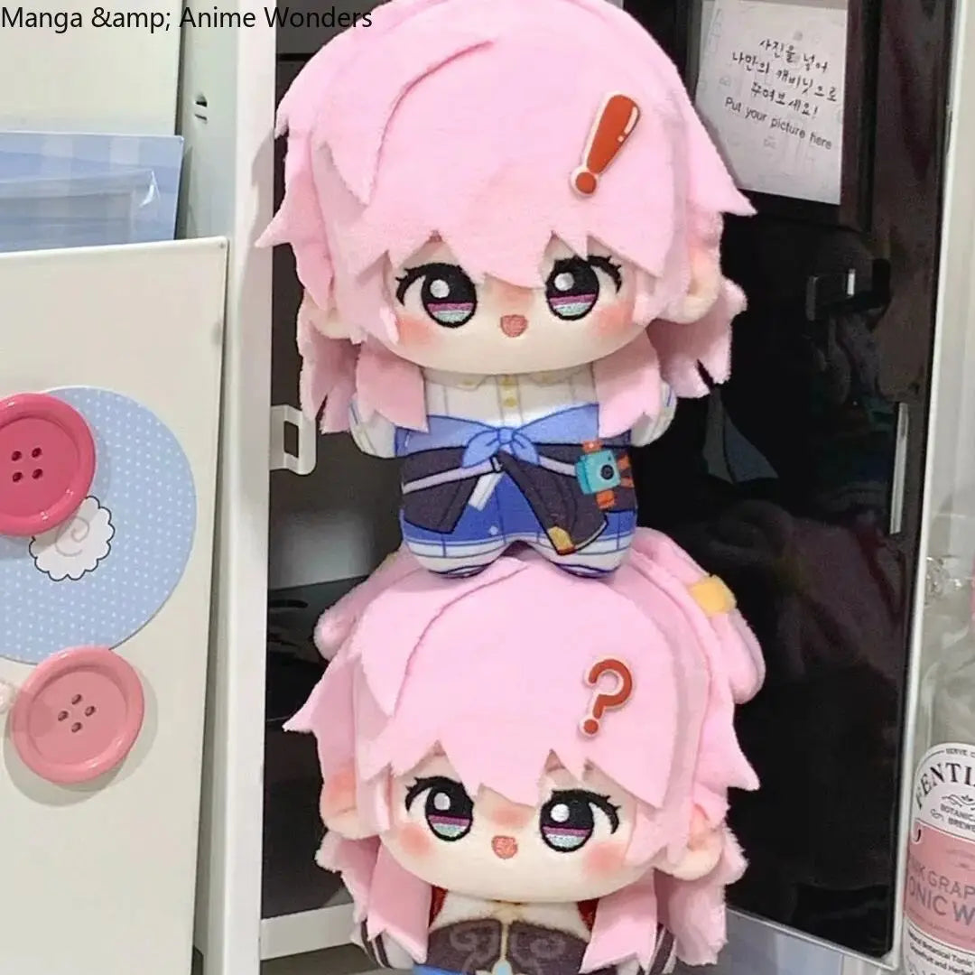 Honkai: Star Rail March 7th Cosplay Anime Cartoon Cute Cotton Print  Dress up Backpack Pendant Xmas Gift 10CM SS69