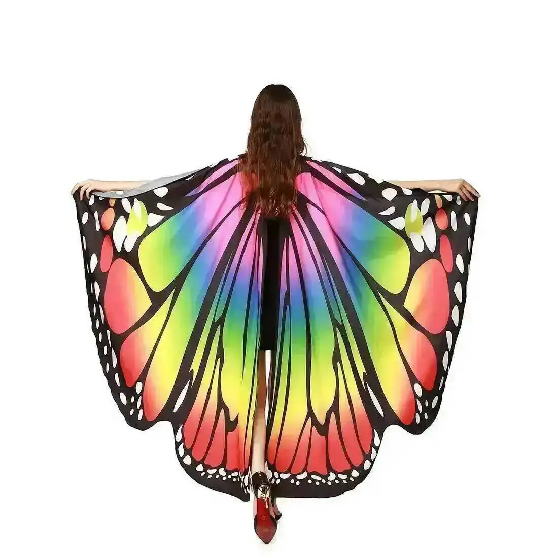 Adult Butterfly Wings Cape for Women Cosplay Costume