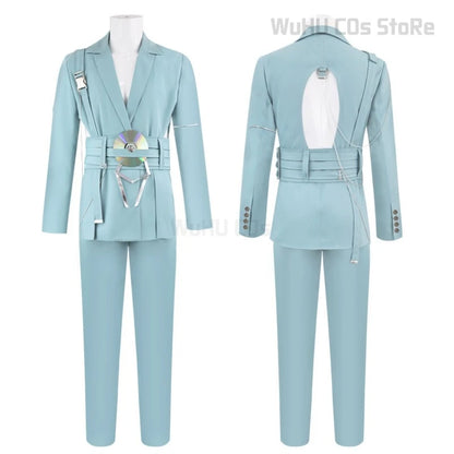 WICCON ALIEN STAGE Luka Cosplay Costume Set Waist Cutout Blazer and Pants