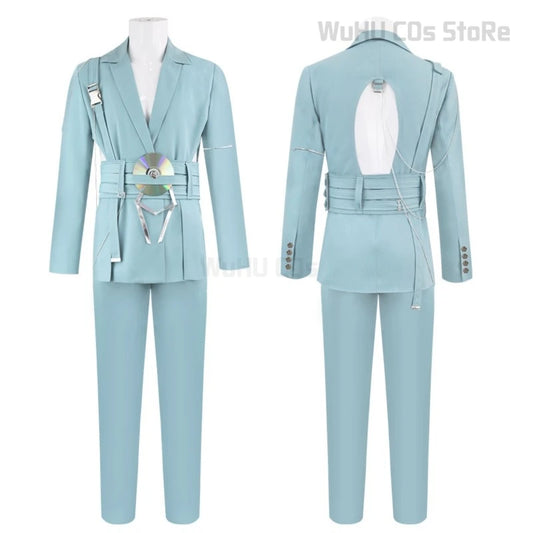 WICCON ALIEN STAGE Luka Cosplay Costume Set Waist Cutout Blazer and Pants