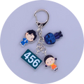 Game Anime Peripheral Keychain 10 Styles 4 in 1 Arcylic Cartoon Figures Keyrings Kawaii Key Chain Accessories SS69 6.69 07