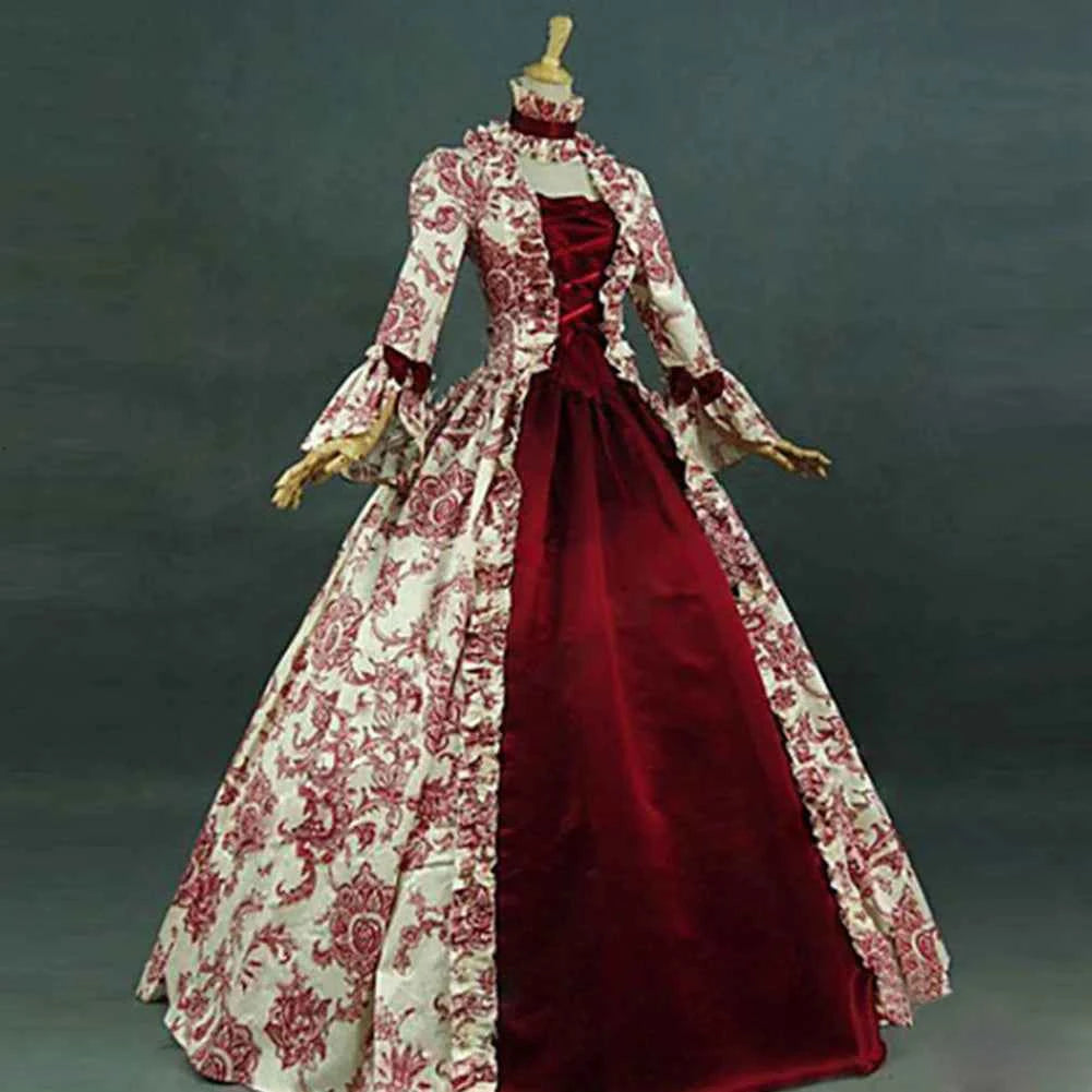 For Costume Event Retro Costume Dress Renaissance Dress Theatrical Performance M S Historical Gothic Costume For Cosplay