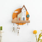 Fairytale Town Wooden Wall Hook Rack for Keys