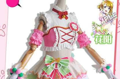 In Stock Anime LoveLive Cat Twin Tail Arcade Game 9 Characters Cosplay Costume Tojo Nozomi Nico Honoka Umi Rin Maki Eli Full Set SS69