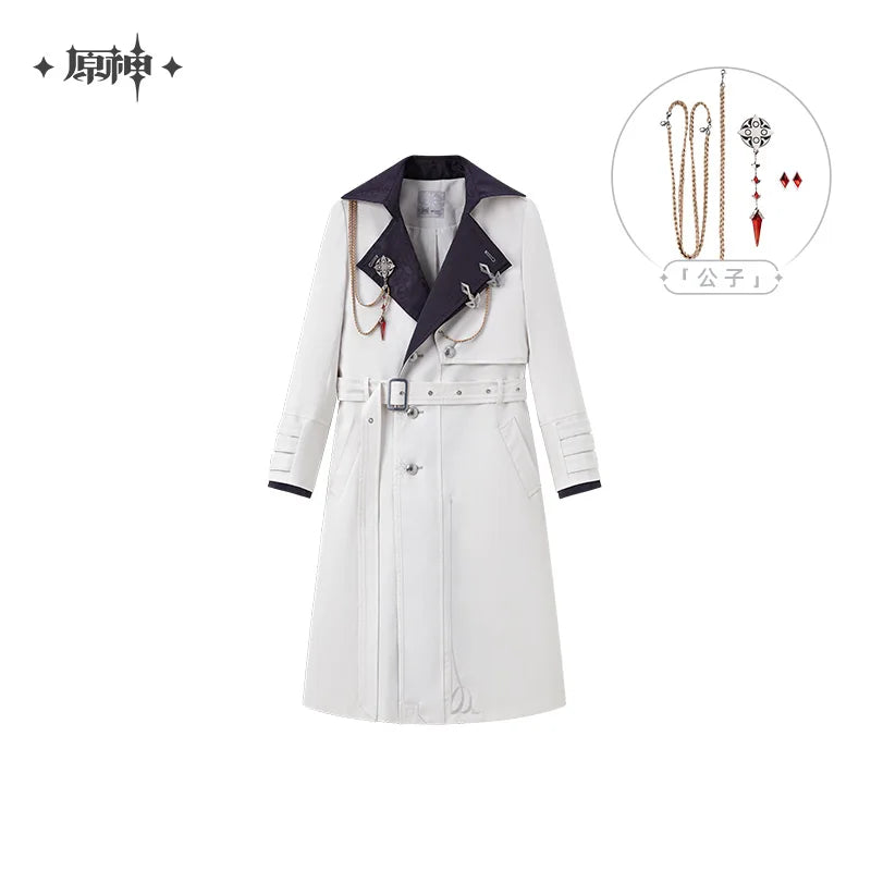Genshin Impact Tartaglia Cosplay Windbreaker Jacket - Unisex Polyester