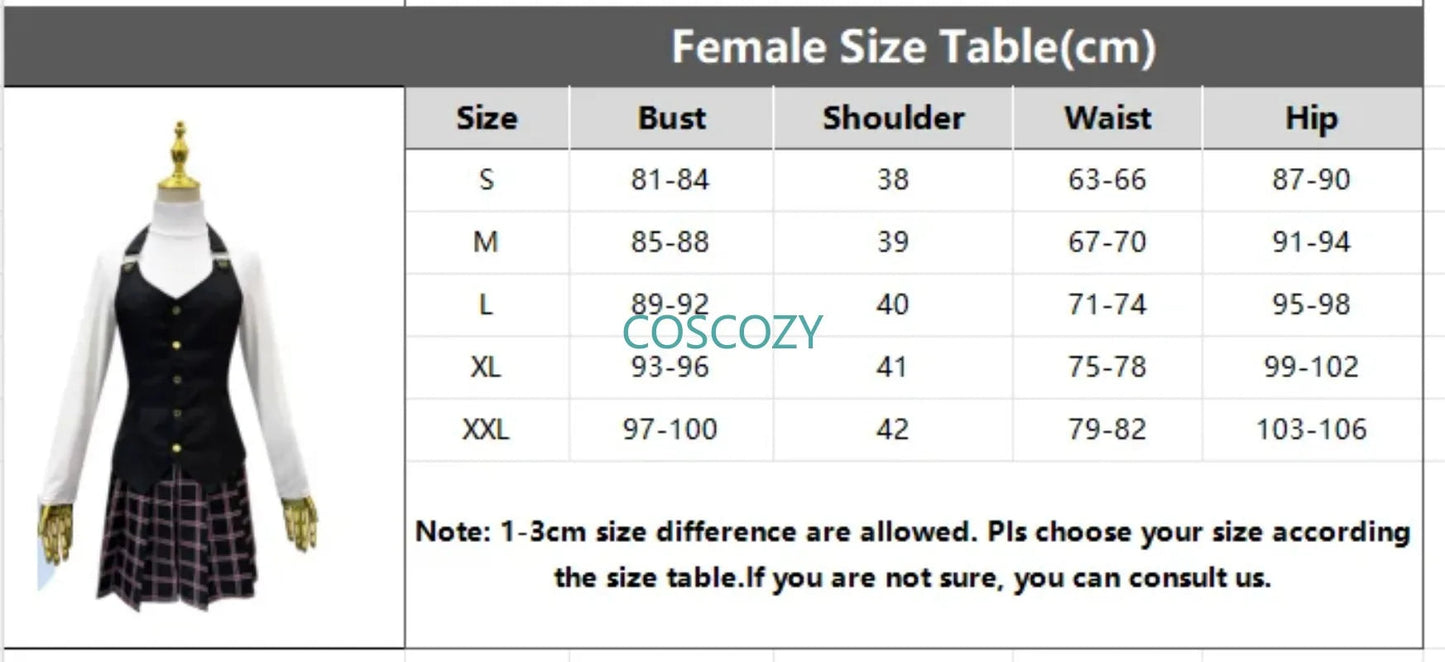 Game Cosplay Costume Queen Makoto Niijima Cosplay Costume Woman School Uniform Christmas Carnival Party Dress Wig Costumes SS69