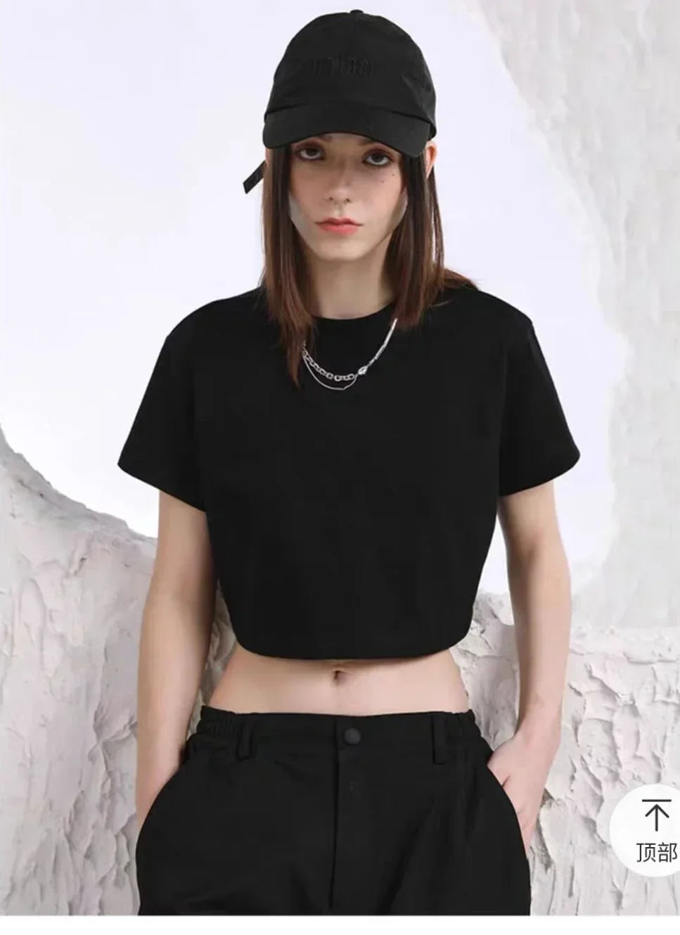 Crop Navel Baring Sport T-shirt Cotton Kpop BP Concert T-Shirts Fashion Summer Clothes Women Pink Clothes Sport Short Sleeves SS69