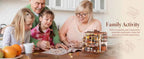 Robotime Rolife Henry's Chocolate DIY Miniature House Kit  Wooden Dollhouse Model Building Kit With LED Craft Gifts for Adults